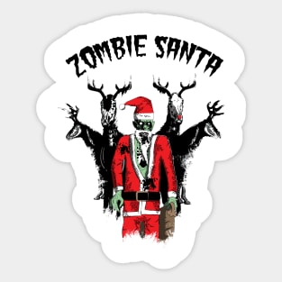 Zombie Santa Sticker